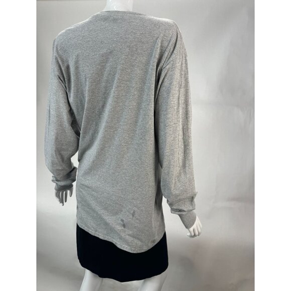 March Woman Graphic Long Sleeve Shirt Fruit Of The Loom HD Cotton Medium Gray - Picture 6 of 16